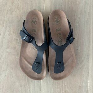 Birkenstock Papillio Gizeh Flex Platform Sandals Size 38, Black. NEW without box